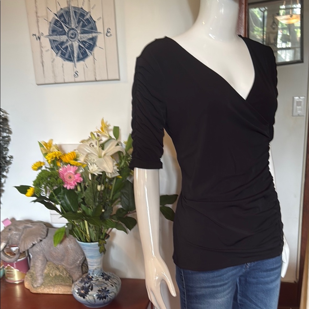 NWT Style&Co size small Elegant Black Women's Top